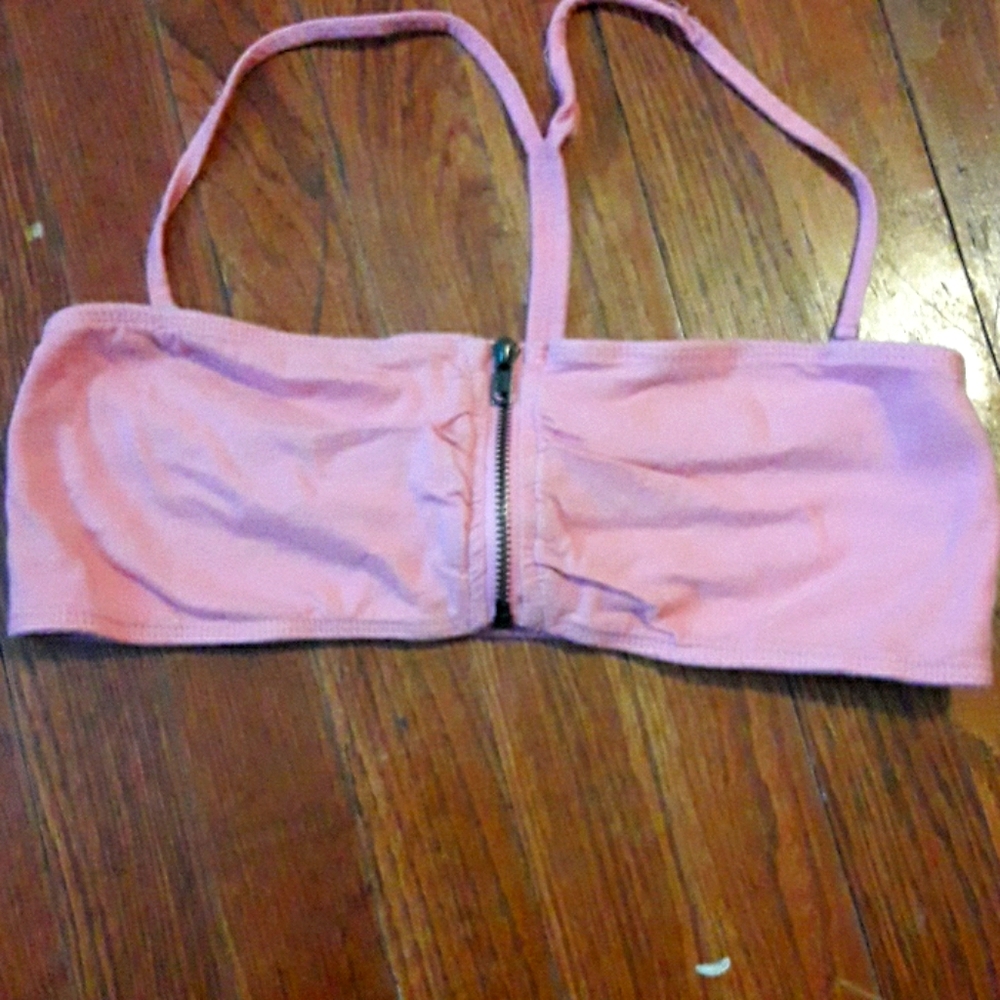Zipper Front Bra